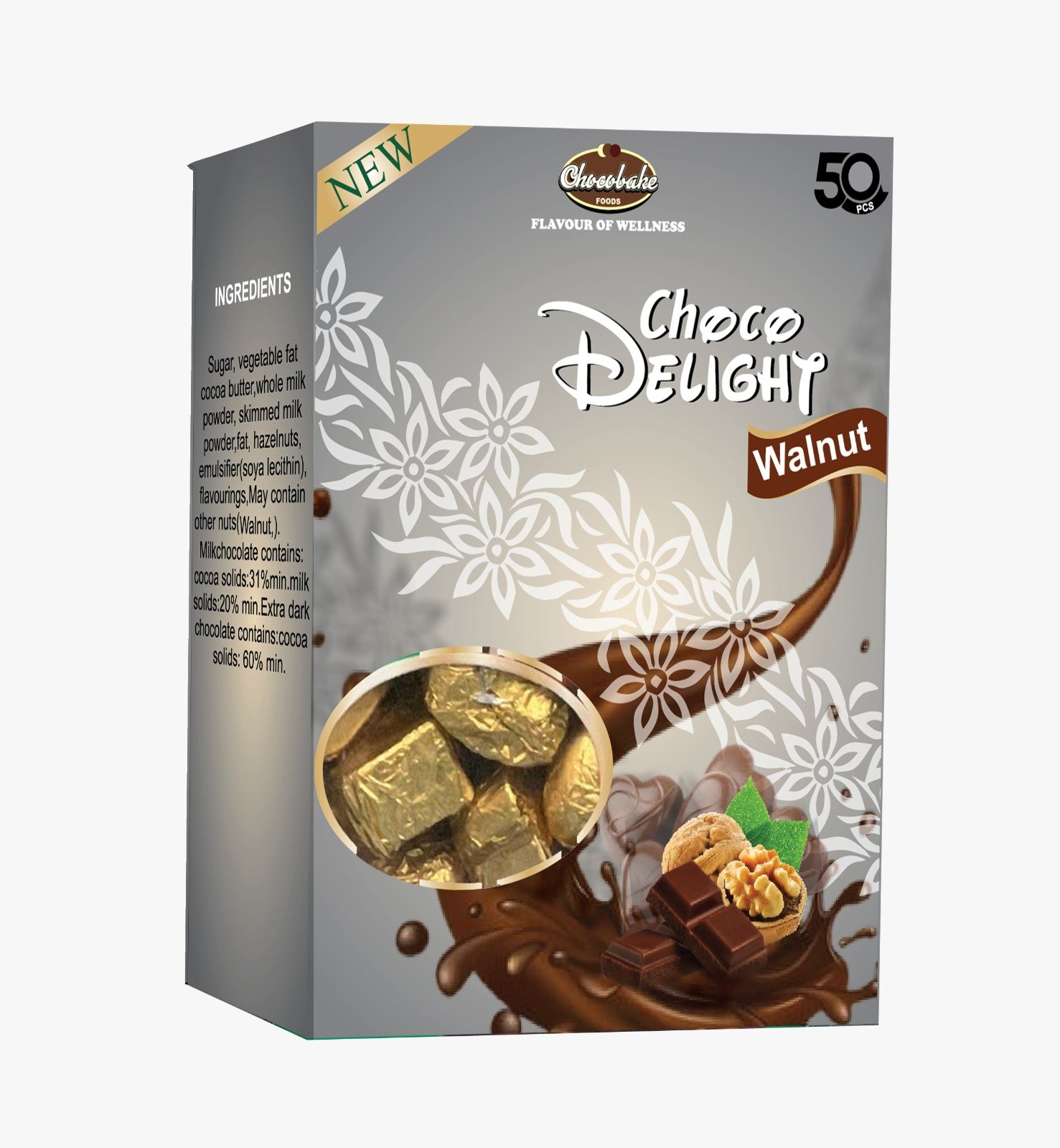 Choco Delight Creamy Milk Chocolate (50 Pcs)