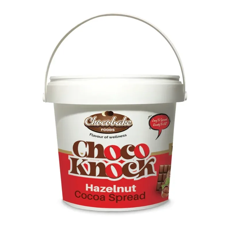 ChocoBake Foods Choco Knock Hazelnut Spread 1kg Bucket